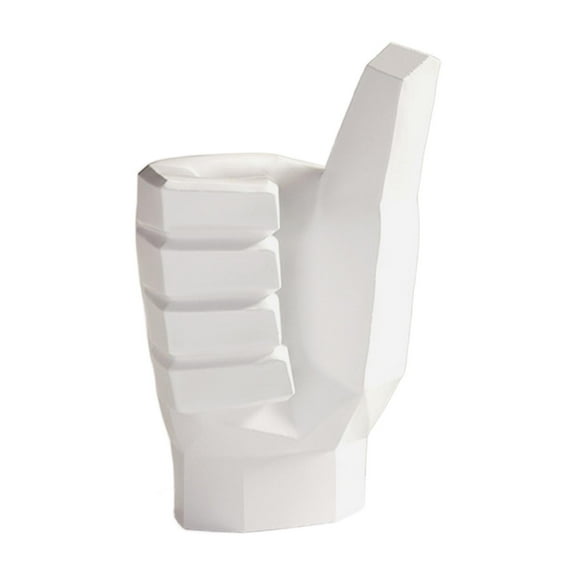 deevoka Finger Sculpture Creative Hand Gesture Statue for Desk TV Cabinet B