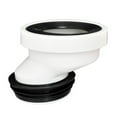 thumbnail image 1 of deevoka Flush Offset Toilet Flange Easy Install Offset Hose Fitting Extension PVC Toilet Remove 5cm, 1 of 7