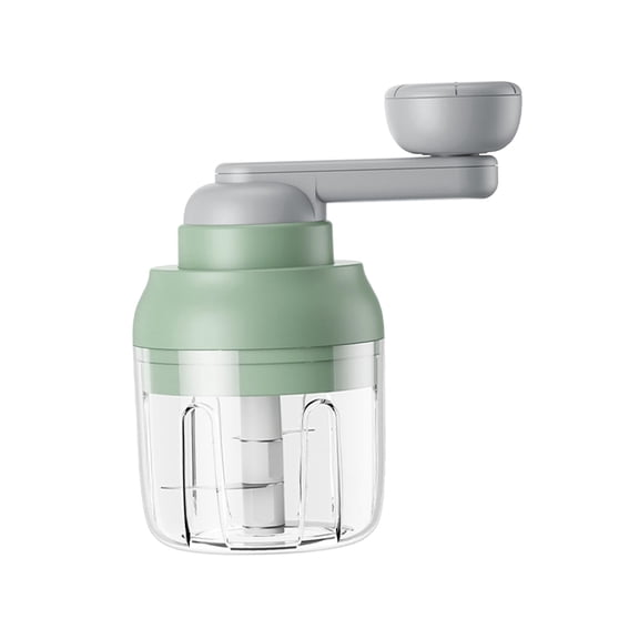 deevoka Food Chopper 250ml Capacity Rotary Cordless Small Mincer Handheld Veggie Chopper Green