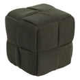 thumbnail image 1 of deevoka Foot Rest Stable Protect Wood Floor Square Footstool for Office Home Nursery dark green, 1 of 9