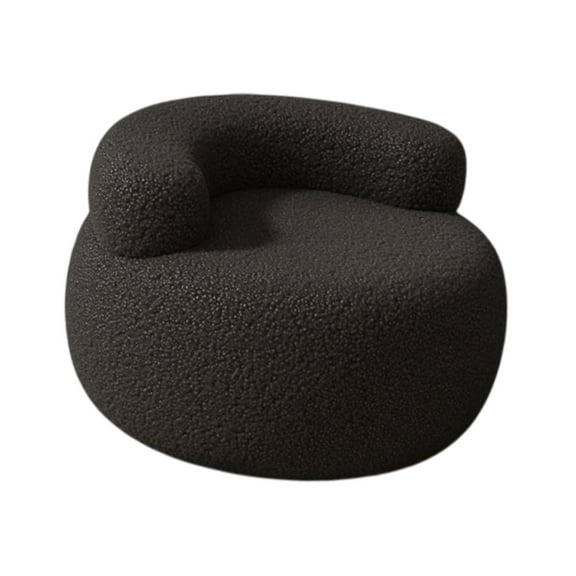 deevoka Footstool Furniture Portable Comfortable Lazy Sofa for Indoor Bedroom Office Black