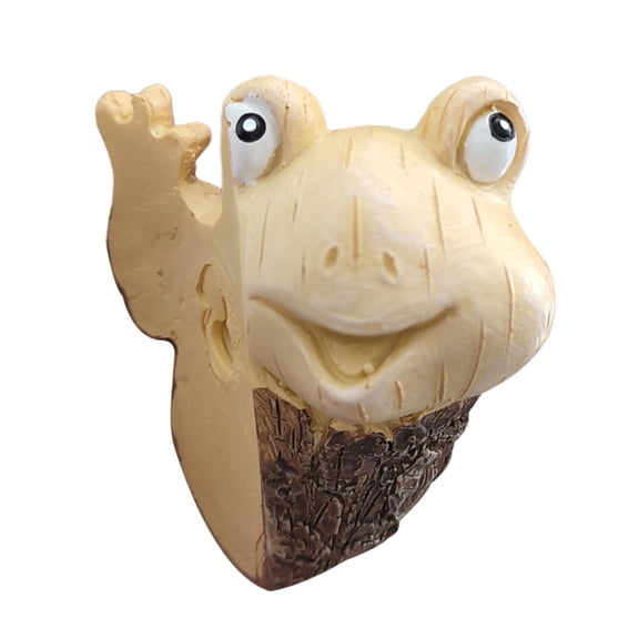 deevoka Frog Statue Birthday Gift Crafts Frog Sculpture for Home Anniversary Bedroom B