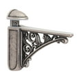 thumbnail image 1 of deevoka Glass Shelf Bracket Baroque Replacement Wall Mount Bathroom Antique Silver, 1 of 9