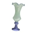 thumbnail image 1 of deevoka Glass Vase Decor Retro Figurine Flowerpot for Restaurant Centerpiece Bedroom Green, 1 of 9