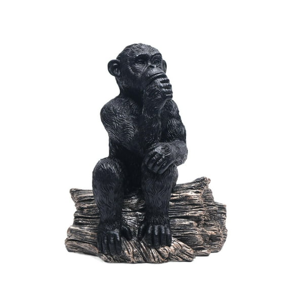 deevoka Gorilla Statue Creative Desktop Ornament for Entrance Office Home Decoration