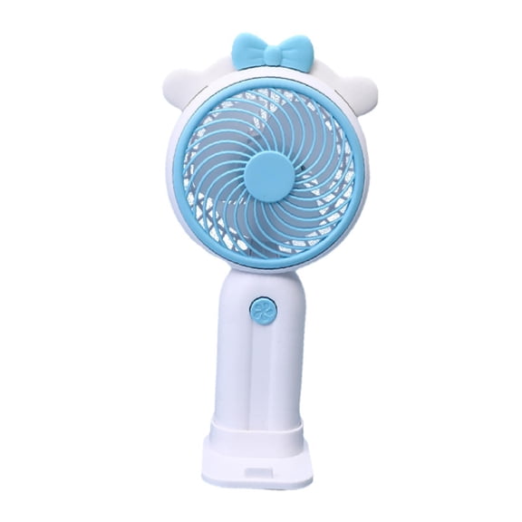 deevoka Handheld Fan Makeup Fan 1 Wind Speed Mini Portable Fan for Travel Summer Outdoor Blue