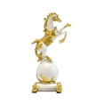 thumbnail image 1 of deevoka Horse Figurine Art Crafts Decorative Statue for Office Fireplace Living Room White, 1 of 7