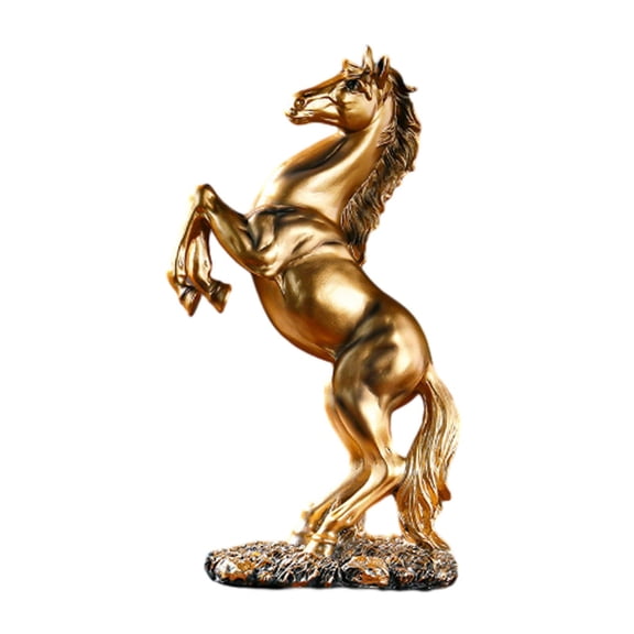 deevoka Horse Statue Home Decoration Sculpture Resin Modern Decorative Figure Copper