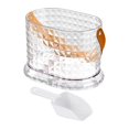 thumbnail image 1 of deevoka Ice Bucket Elegant Practical Beverage Chilling Tub for Party Kitchen Camping Clear White S, 1 of 9