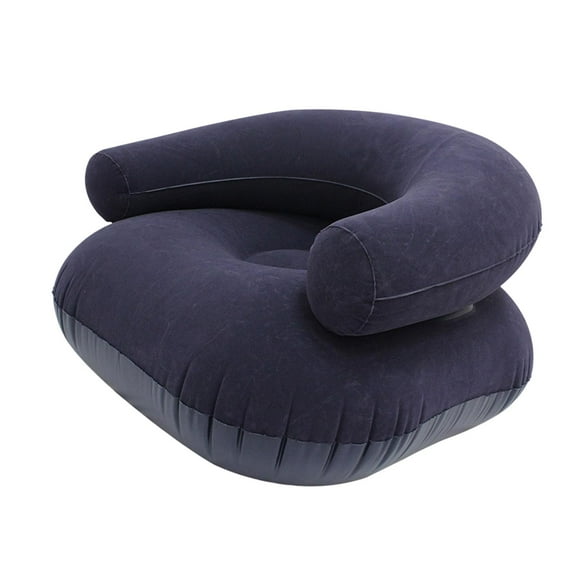 deevoka Inflatable Lounge Chair Adults Inflatable Lounger for Travel Garden Backyard Blue
