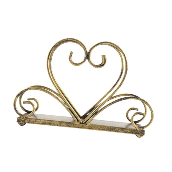 deevoka Iron Napkin Holder Coffee Shop Paper Holder Document File Organizer Hollow Out Tabletop Tissue Dispenser for Coffee Shop