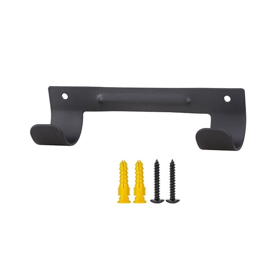 deevoka Ironing Board Hanger Compact Sturdy Metal Wall Mounted Easy Installation Ironing Black