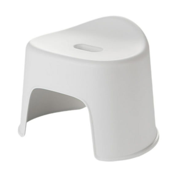 deevoka Kids Small Stool Lightweight Chair for Under Desk Shower Living Room White