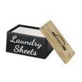 thumbnail image 1 of deevoka Laundry Container Laundry Beads Storage Decor Bin Rustic Dryer Sheet Dispenser Organizer Box Laundry Pod Holder, 1 of 9