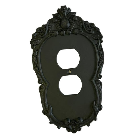 deevoka Lights Switch Cover Vintage Socket Cover for Bathroom Household Kitchen double switch