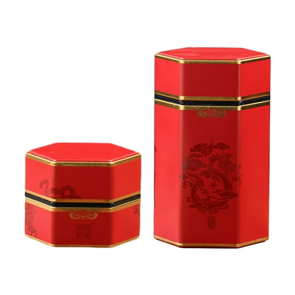 deevoka Loose Tea Canisters Jars Sealed Canisters Tea Tin for Kitchen Counter Pantry B