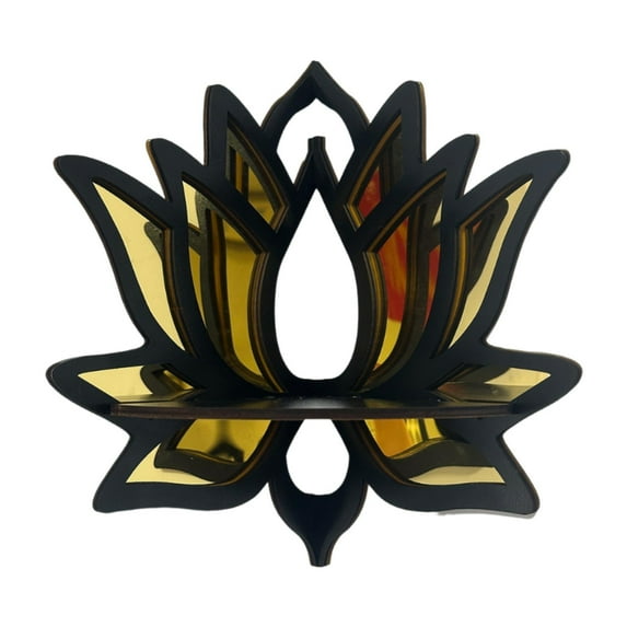 deevoka Lotus Corner Shelf Boho Witchy Decor Corner Shelves for
