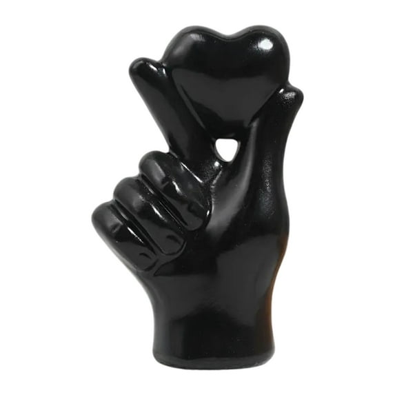 deevoka Love Sculpture for TV Cabinet Multifunctional Tabletop Decoration Black