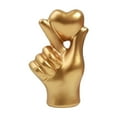 thumbnail image 1 of deevoka Love Sculpture for TV Cabinet Multifunctional Tabletop Decoration Golden, 1 of 9