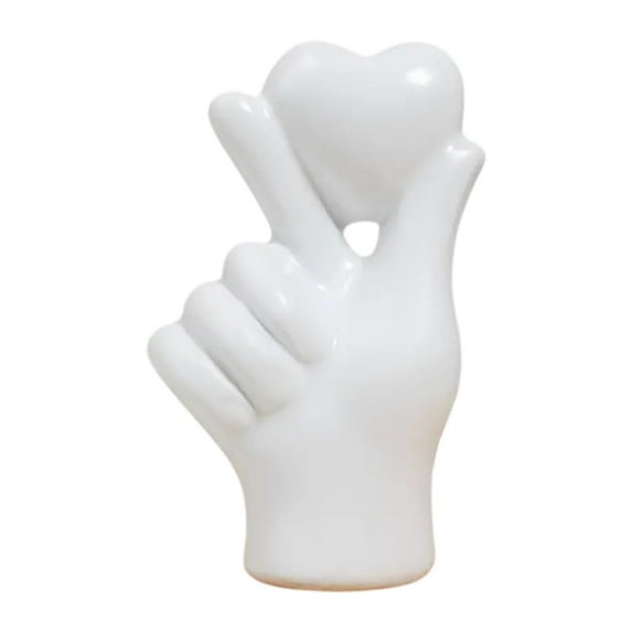 deevoka Love Sculpture for TV Cabinet Multifunctional Tabletop Decoration White