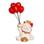 deevoka Lucky Cat Statue Lucky Cat Figurine Art Crafts Collectible Tabletop Ornament for Style B
