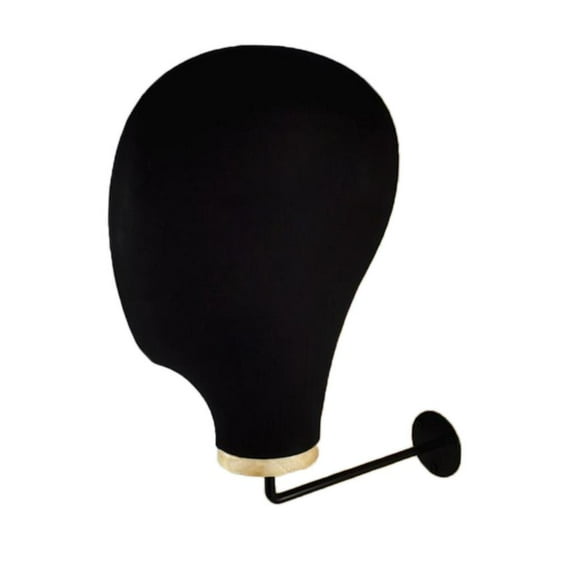deevoka Mannequin Head Holder Hat Display Cowboy Hat Rack Wall Mounted Black
