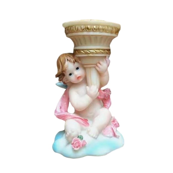 deevoka Mary Joseph And Jesus Sculpture Resin Jesus Angel Statue Collection Desk Display Crafts Angel Figurine for Office Catholic Home