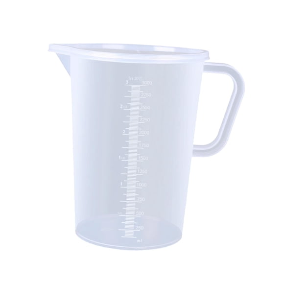 deevoka Measuring Cup Pitcher Clear Markings Liquid Measuring Jug for Oil Water Milk 3000ml