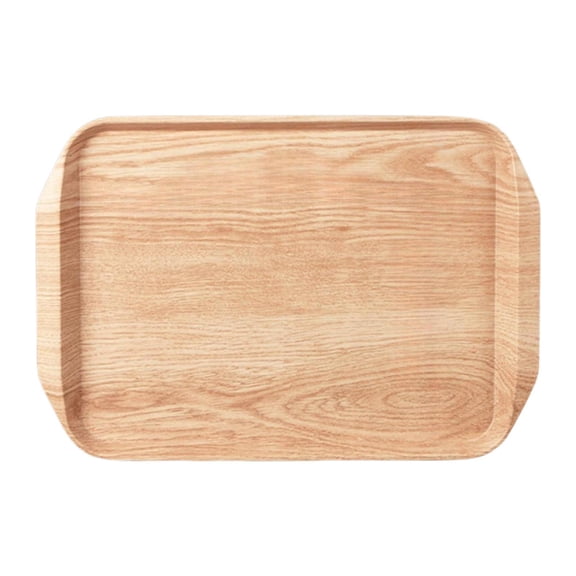 deevoka Melamine Serving Tray Decorative Serving Platter for Tea Breakfast Motorhome A A