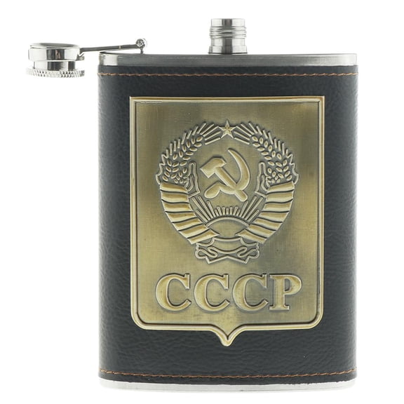 deevoka Men's Pocket Hip Flask Stainless Steel Liquor Barware Outdoor Fishing 8oz type5