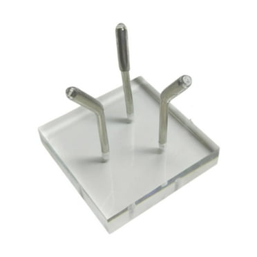deevoka Metal Arm Display Stand Easel Easel with Acrylic Base for Small Collectibles A
