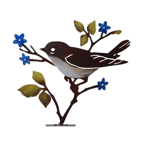 deevoka Metal Birds on Branch Sculpture for Housewarming Dining Room Garden C
