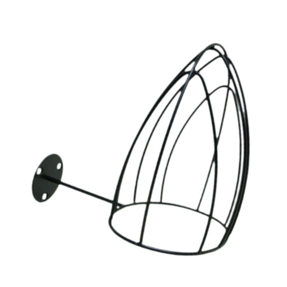 deevoka Metal Wire Hat Cap Storage Holder Wall Mounted Hat Display Rack for Headband black