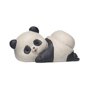 deevoka Mini Panda Figurine for Tea Enthusiasts, Purple Clay Tea Pet Small Sculpture for Style C6.7x3.6x3.1cm