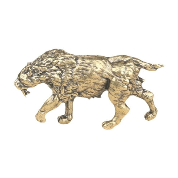 deevoka Mini Tiger Statue Animal Sculpture Party Entrance Cabinet Miniature Figurine