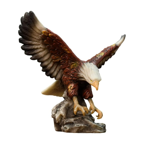 deevoka Modern Eagle Figurines Collectible Sculpture for Office Decoration Gift 18.5cmx12cmx17cm