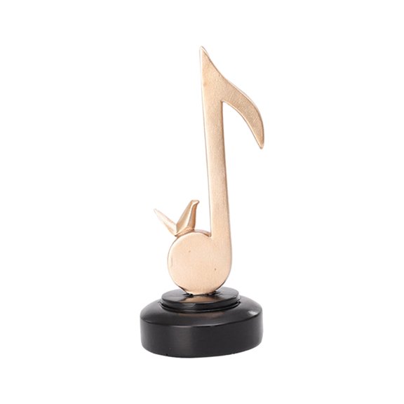 deevoka Music Note Sculpture Home Decor Novelty Gifts Figurine Musical Symbol Statue for Style A