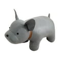 thumbnail image 1 of deevoka Ottoman Stool Cute Portable Animal Footstool for Indoor Guest Rooms Entryway Gray dog, 1 of 9