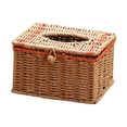 thumbnail image 1 of deevoka Paper Rope Tissue Box Boho Tissue Paper Holder for Washroom Bathroom Kitchen A, 1 of 9