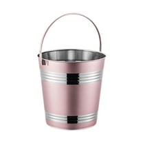 deevoka Portable Ice Bucket Ice Bucket Bucket Home Bar Accessories Stainless Steel pink