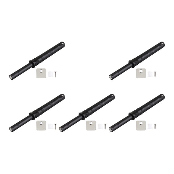 deevoka Push Out Door latches Fittings Damper Push Opener for Kitchen Home Furniture Black
