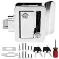 thumbnail image 1 of deevoka RV Door Lock Replacement Entry Door Lock Latch for Caravans Cargo Hauler Argent, 1 of 9