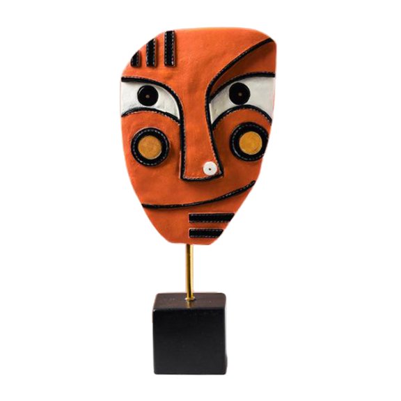 deevoka Resin Crafts Abstract Sculpture Home Modern Statue for Bookace 23x10x5cm