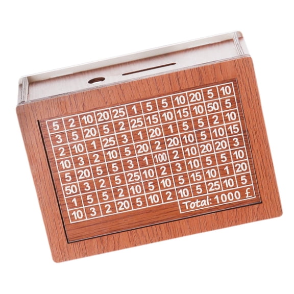 deevoka Retro Money Box with Counter Crafts with Numbers for Adults Child Boys Girls 1000 pound