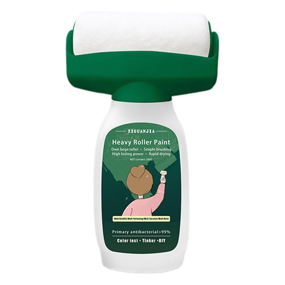 deevoka Roller Brush Wall Repair Tool Drywall Repair Paint for Graffiti Chips Cracks Blue