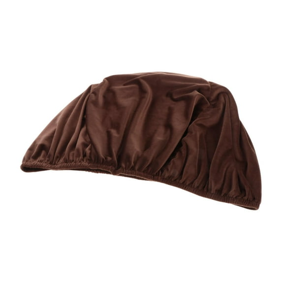 deevoka Round Saucer Chair Cover Anti Slip Soft Replace for Home Dining Room Bedroom Brown