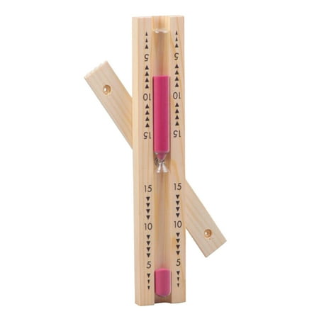 deevoka Sauna Sand Timer Countdown Timing Clock - 15 minutes - Pink Sand -360 Degree Rotatable