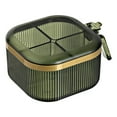 thumbnail image 1 of deevoka Seasoning Organizer Box Multifunctional 4 Compartment for Kitchen Home Sugar C, 1 of 9