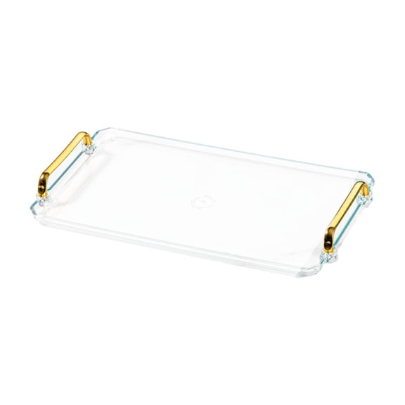 deevoka Serving Tray Rectangular Bathroom Organizer for Restaurant Room L