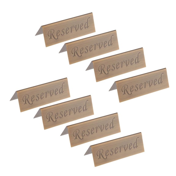 deevoka Set of 8 Reserved Wedding Table Signs - Freestanding Table Signs for Wedding